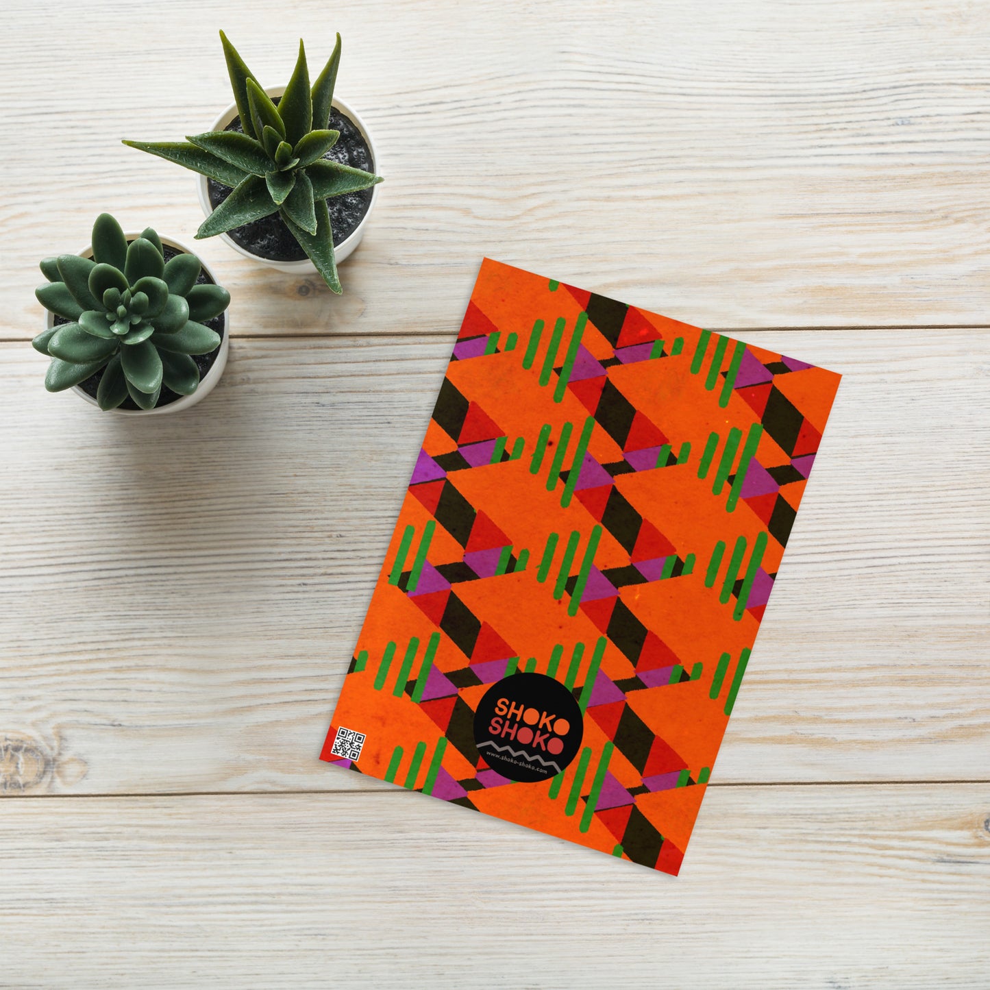 Shoko Greeting Card Rising Blocks