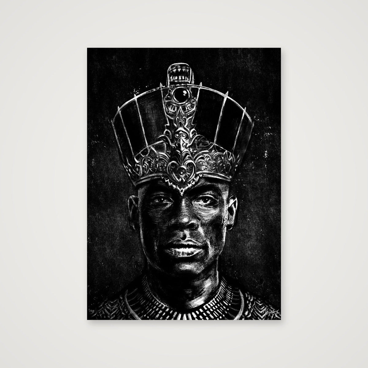 Monochromia King — 42×59cm, 17×23" Print only