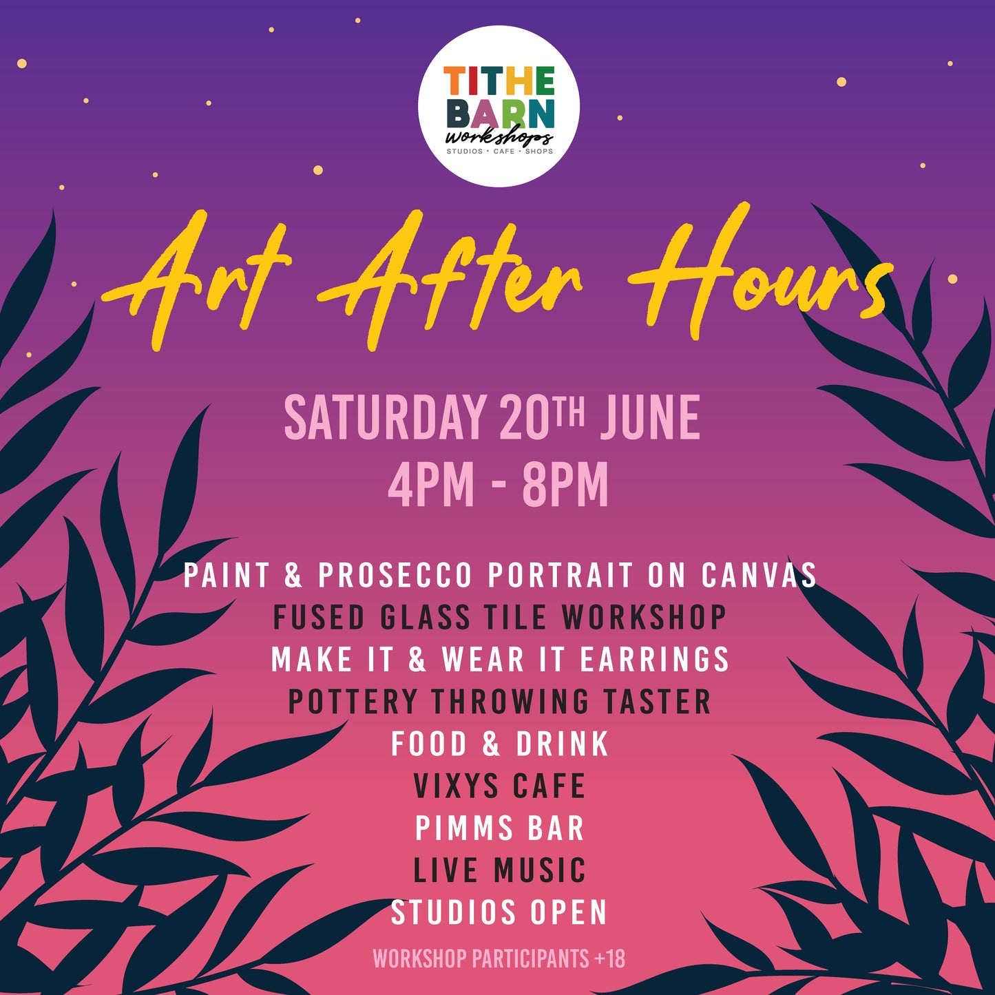 Paint & Prosecco Sat 20th June