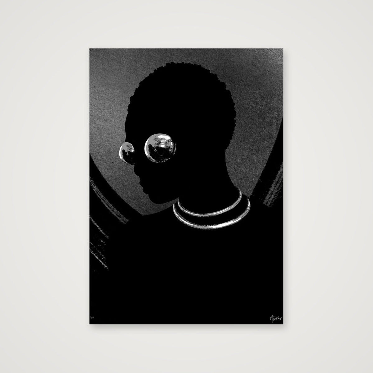 Monochromia Gold — 59×84cm, 23×33" Print only