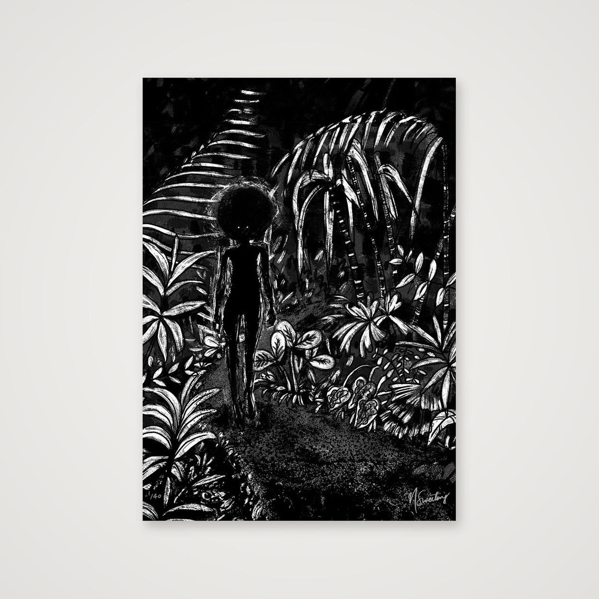 Monochromia Path — A4 (21×30cm, 8×12") Print only