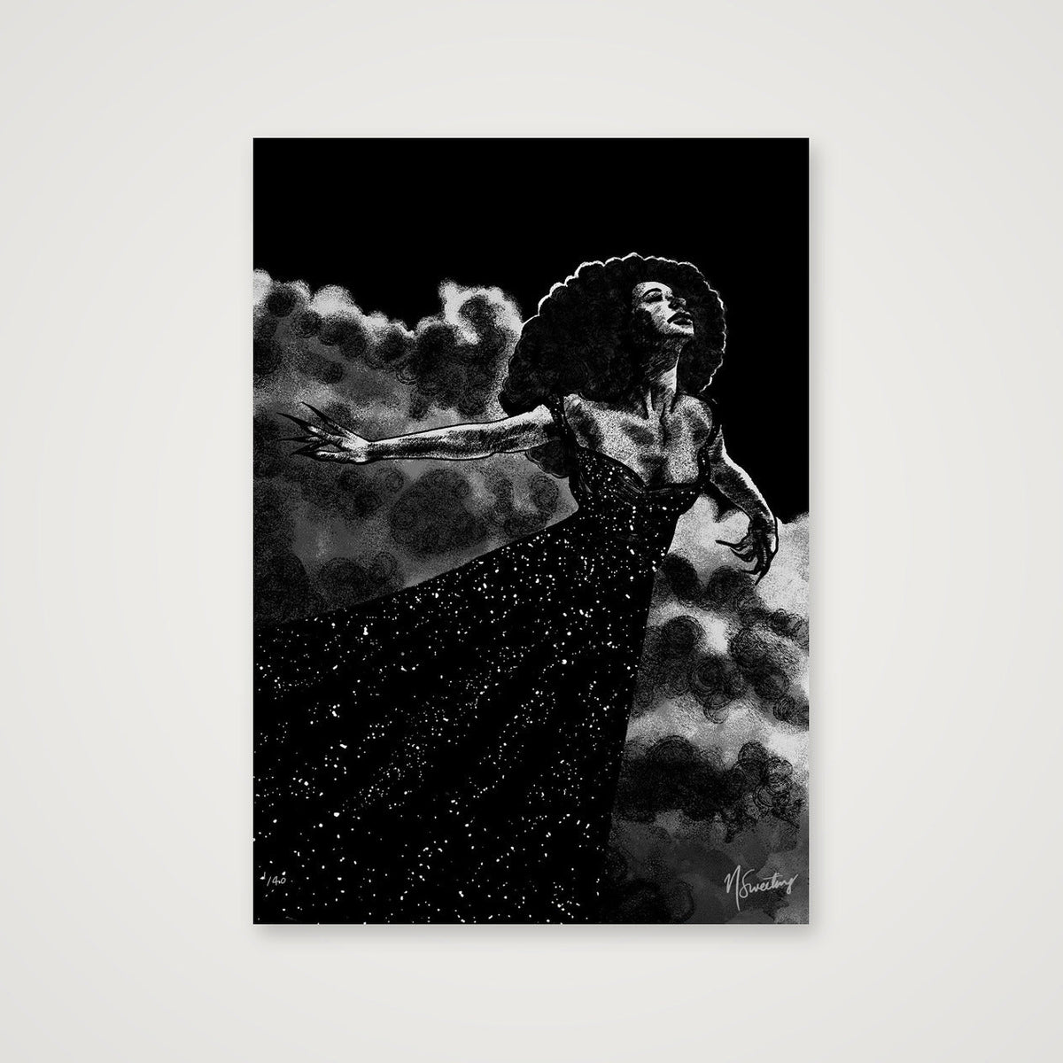 Monochromia Flight — A4 (21×30cm, 8×12") Print only