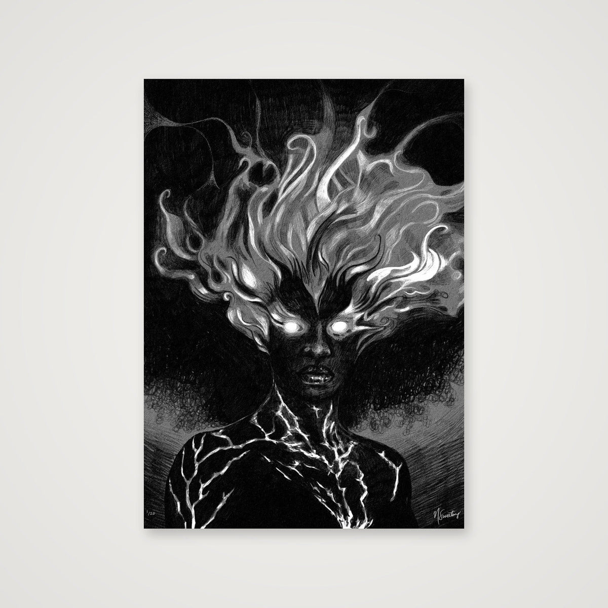 Monochromia Inferno — 42×59cm, 17×23" Print only
