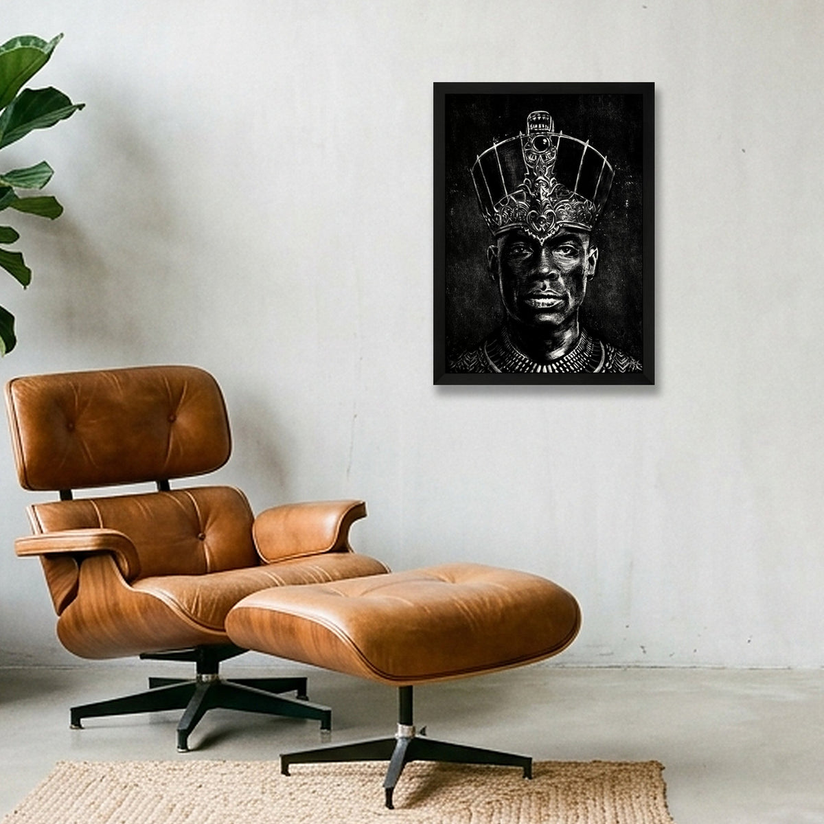 Monochromia King — A3 (30×42cm, 12×17") Black Frame