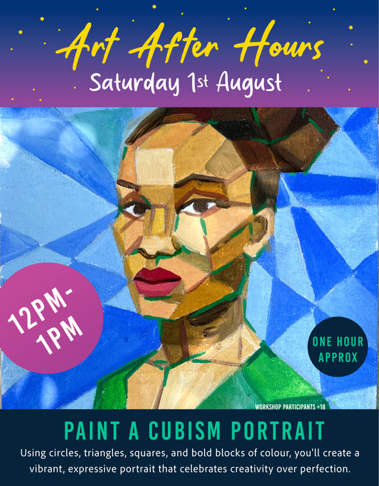 Cubism Portrait Painting 12 noon -1pm