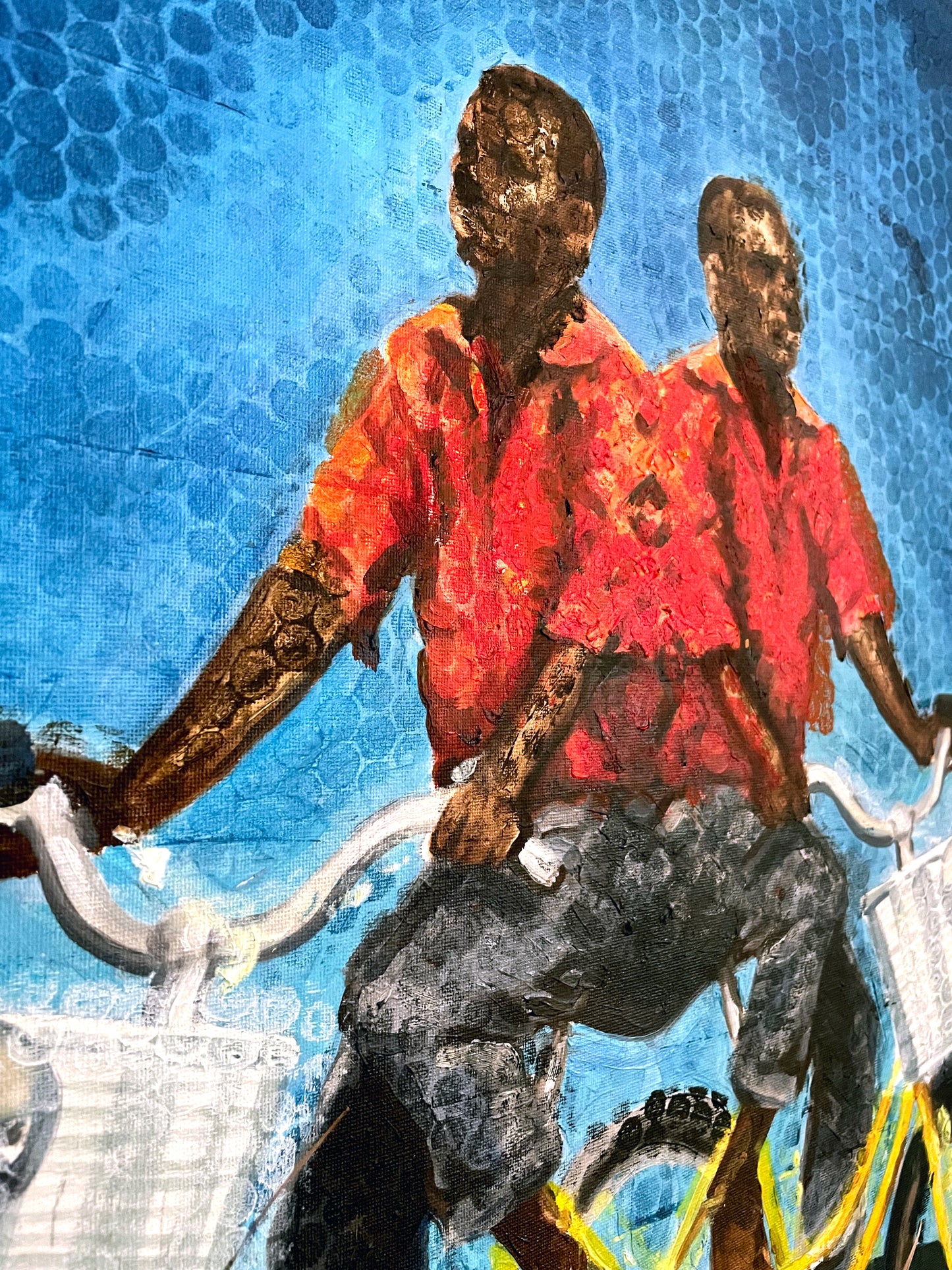 Duocyclist Oil Painting