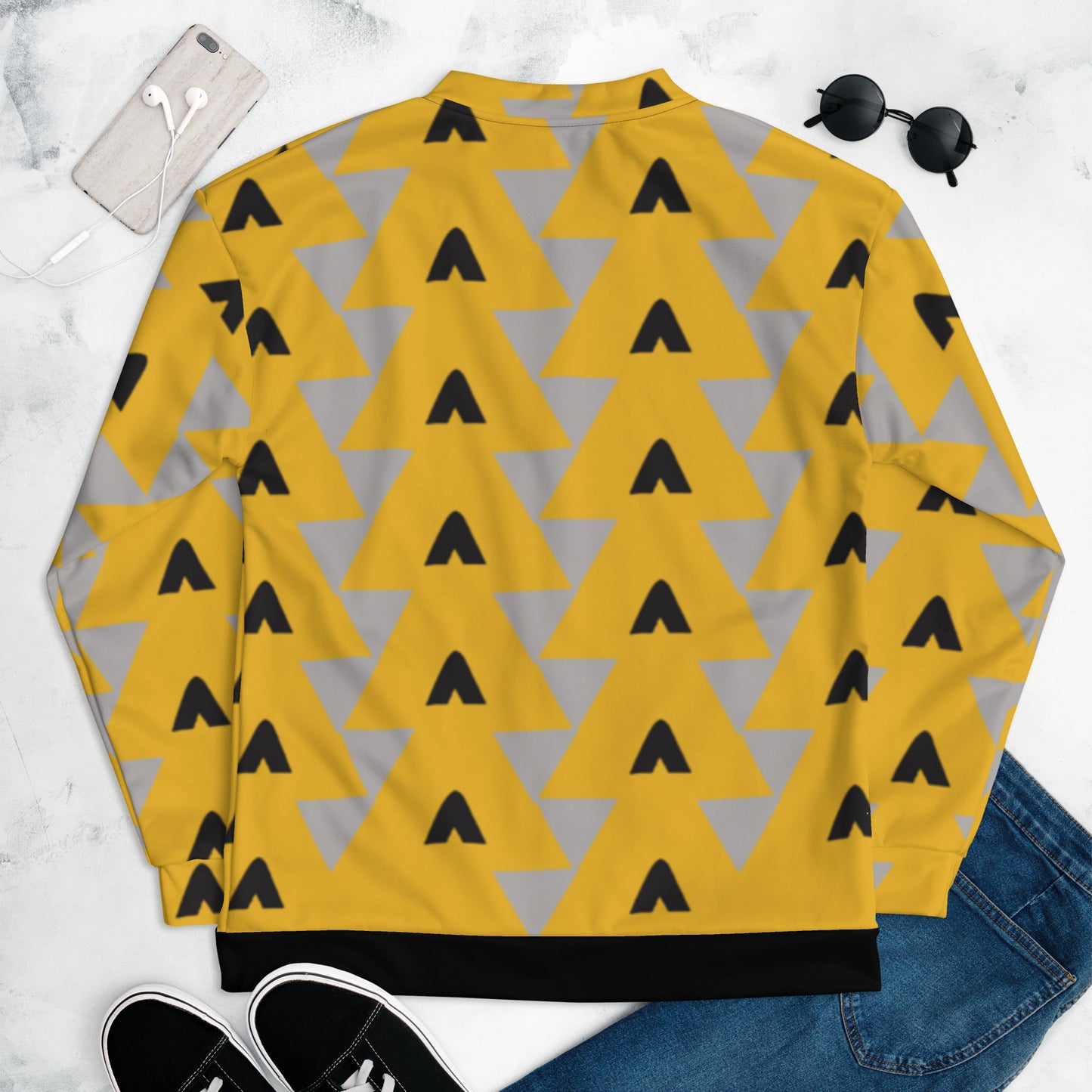 Triangular Unisex Bomber Jacket