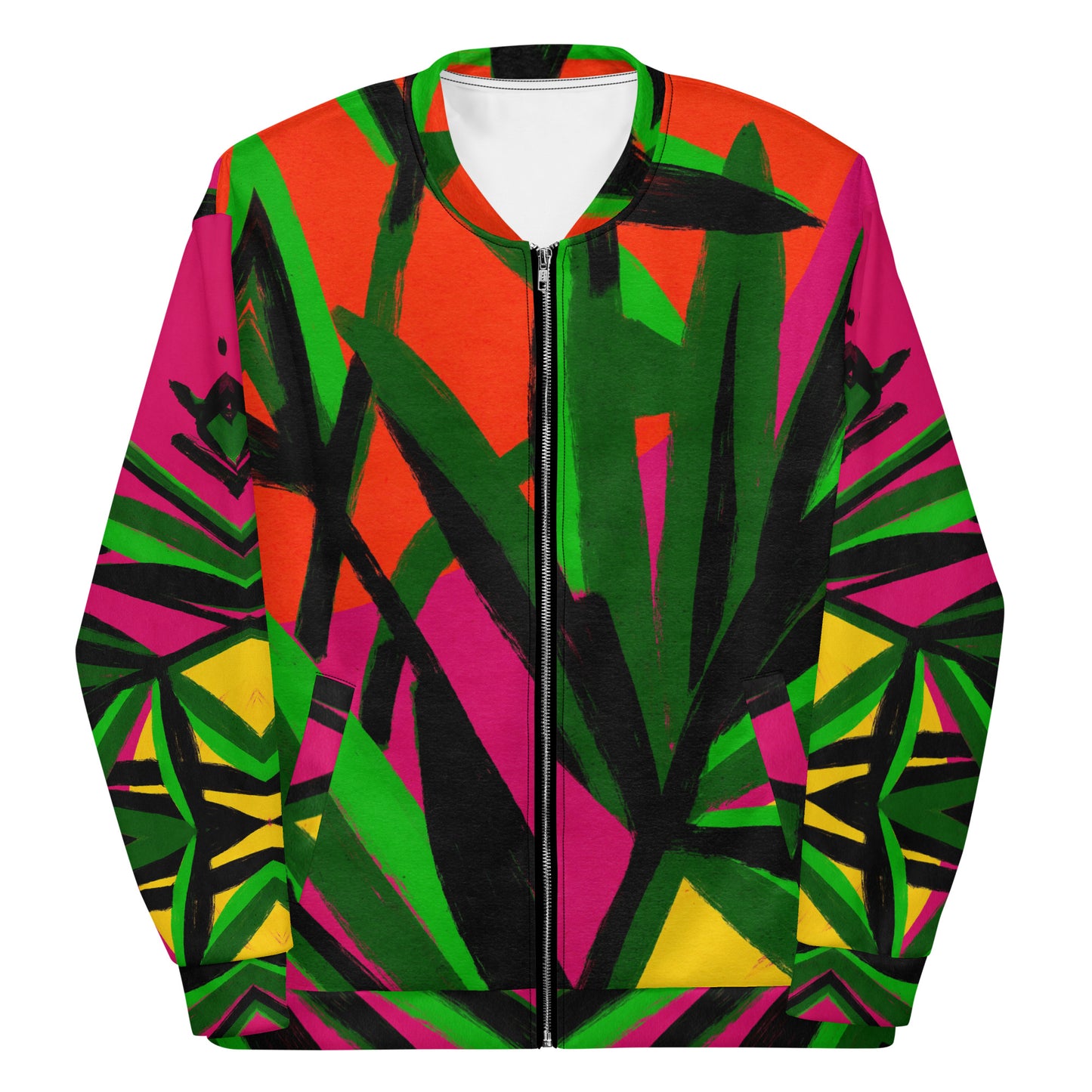 Unisex Bomber Jacket Tropical Palm