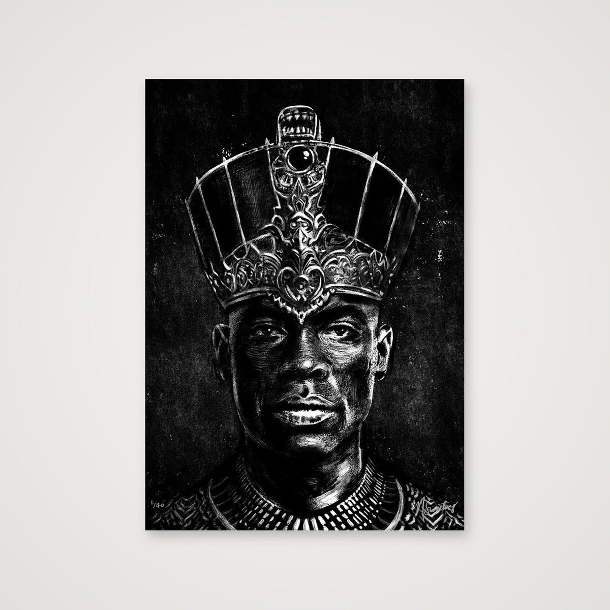 Monochromia King — A4 (21×30cm, 8×12") Print only
