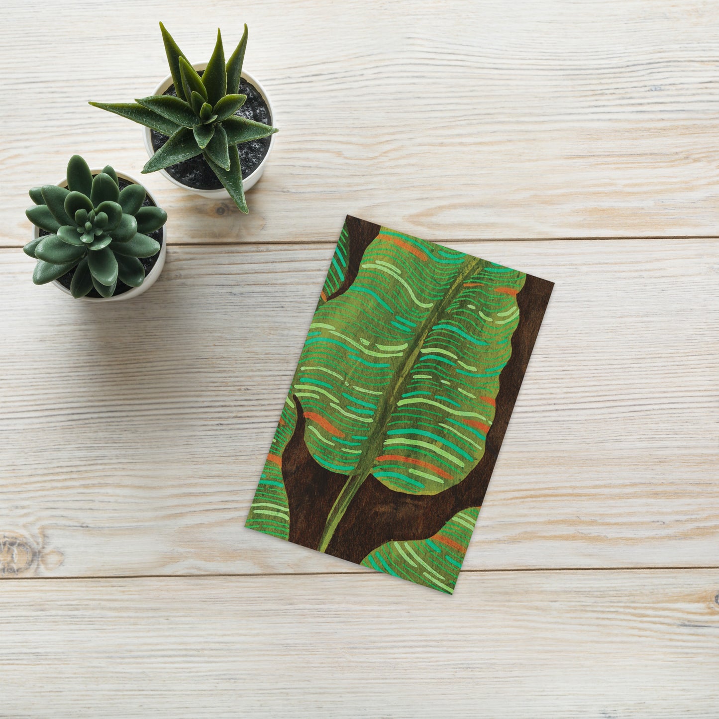 Shoko Greeting Card Banana Leaf