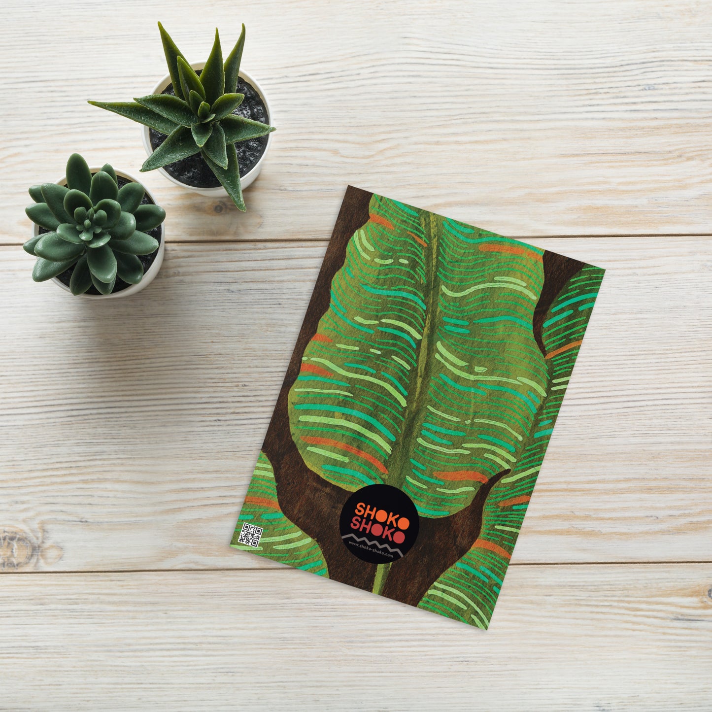 Shoko Greeting Card Banana Leaf