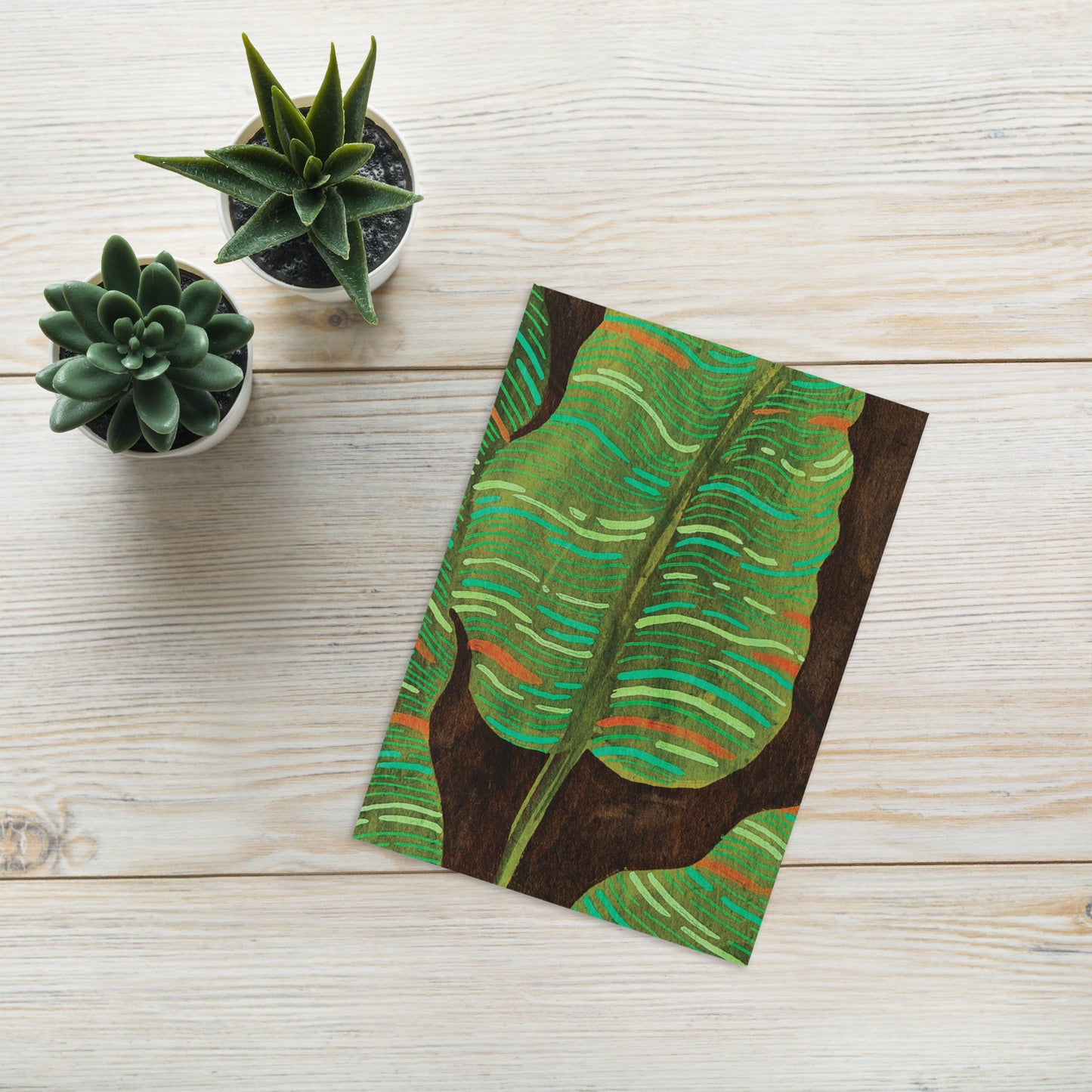 Shoko Greeting Card Banana Leaf