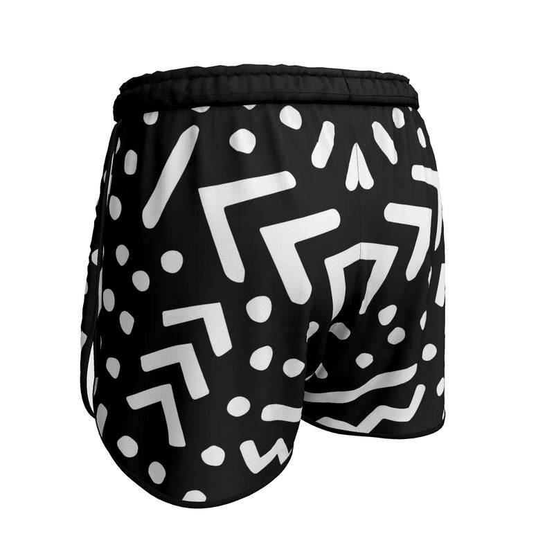 Shoko Black Adinkira Running Shorts